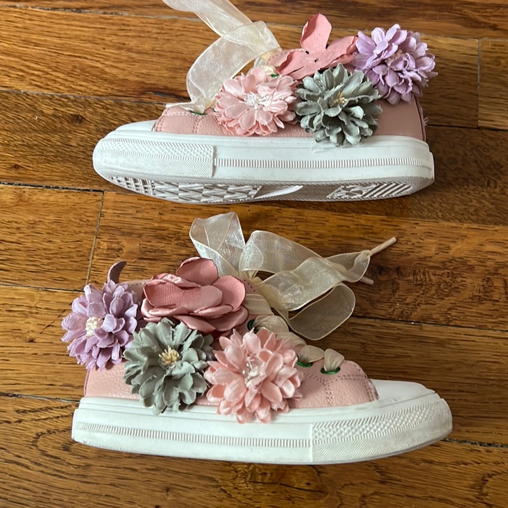 Pink sneakers